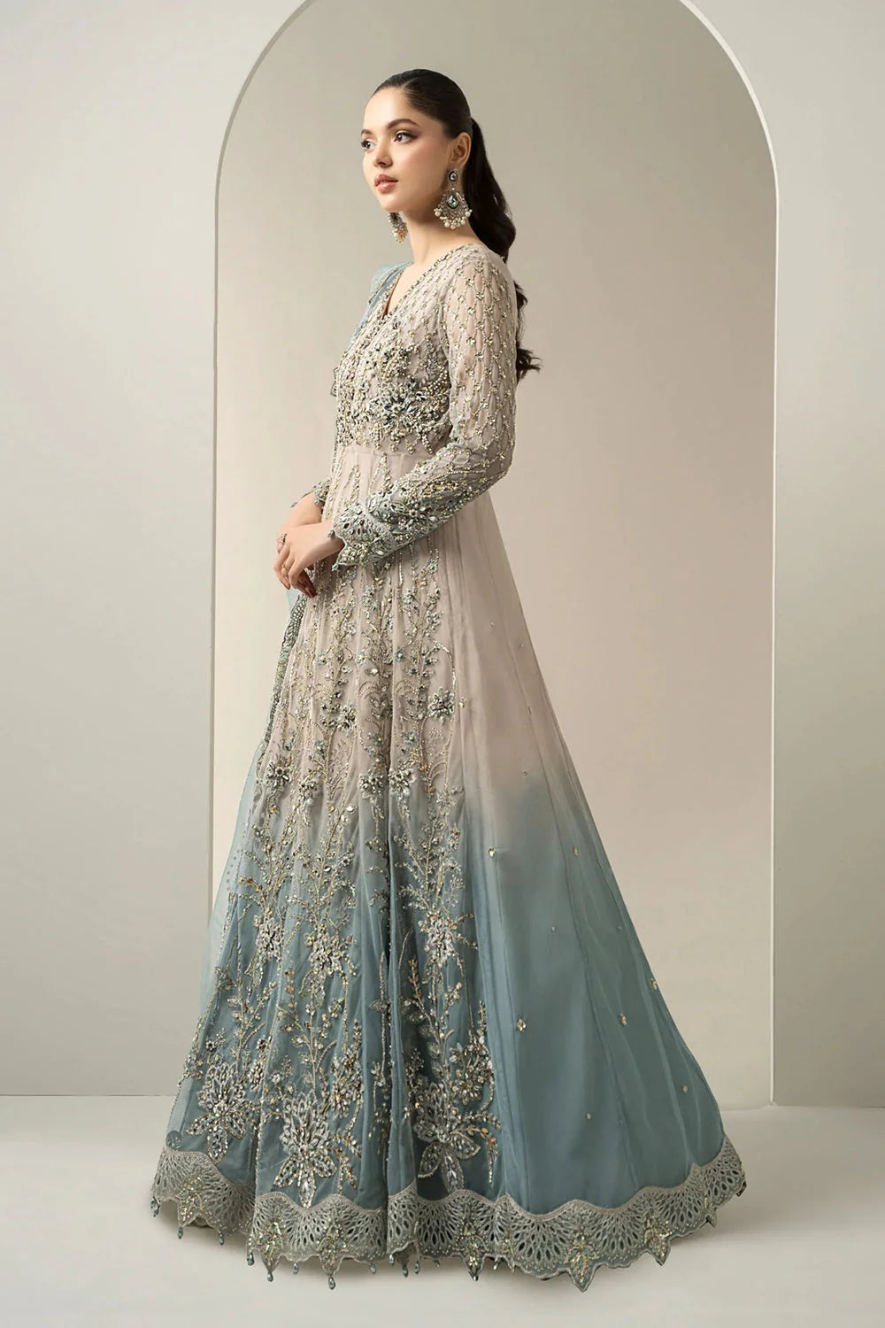 Embroidered Luxury Wedding Maxi Edition