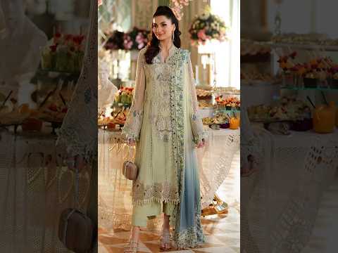 Maria B 3 Piece Embroidered Chiffon Suit