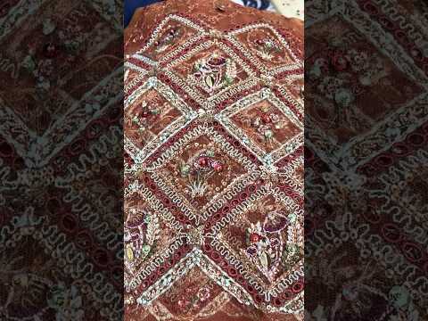 Nureh Jhoomro Hand Embellished Embroidered Net Unstitched 3Pc