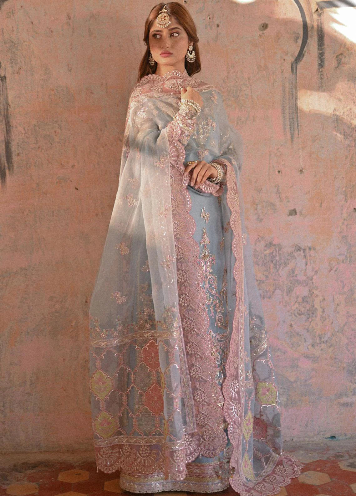 Qalamkar – Nilofer 3 Piece Unstitched